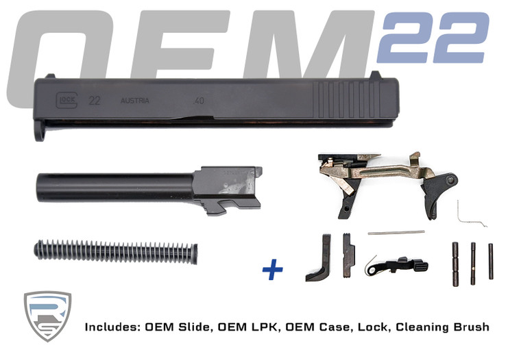 Glock 22 Gen 3 OEM Build Kit | Full Size 40 S&W Slide and Lower
